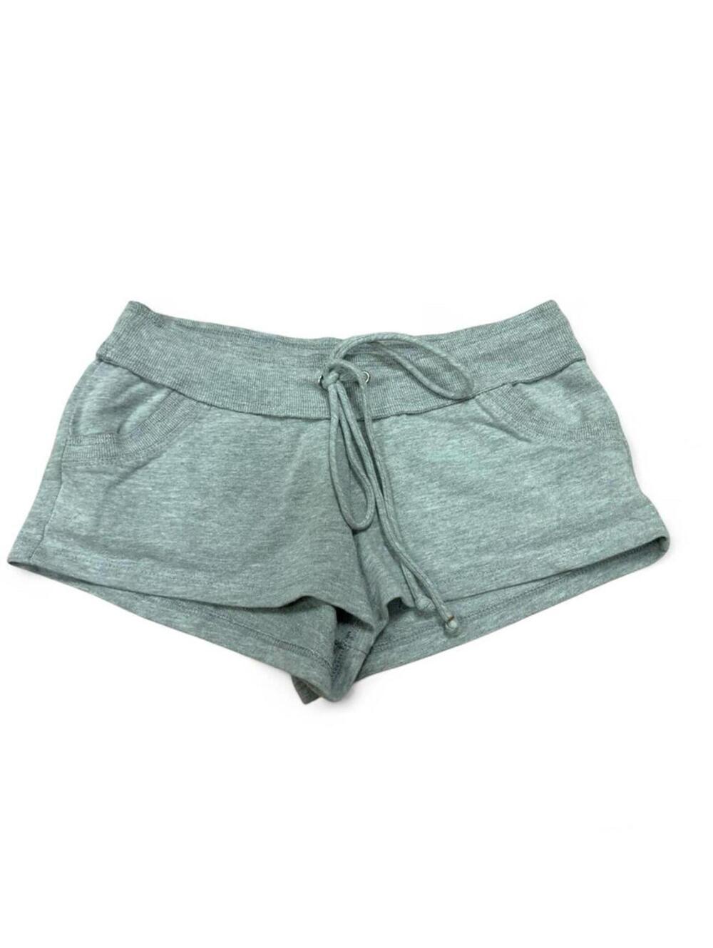 Y2K forever micro Grey cotton shorts